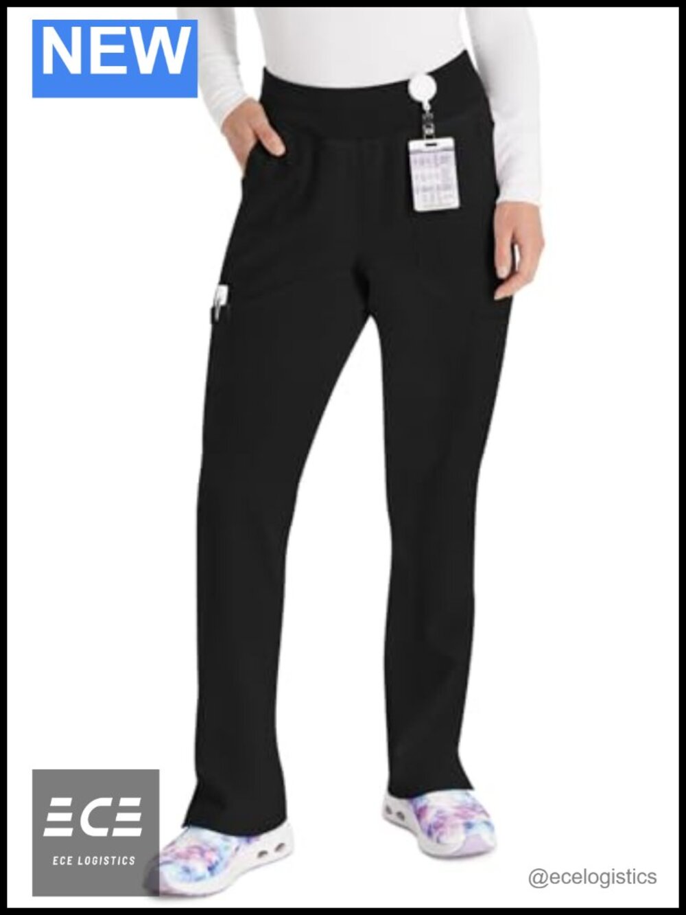 Dickies EDS Essentials Women's Tapered Leg Pull-On Scrub Pant Contemporary Fit